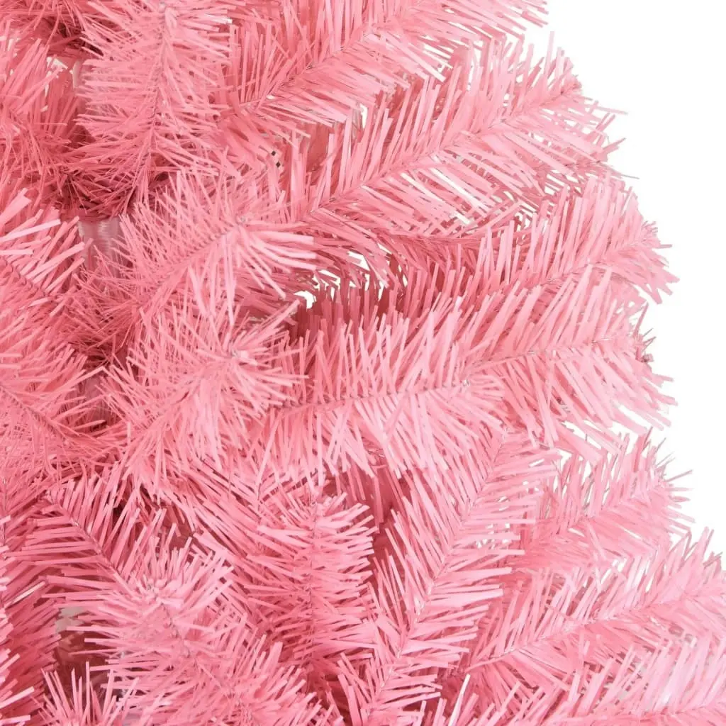 Artificial Christmas Tree with Stand Pink 210 cm PVC 320999