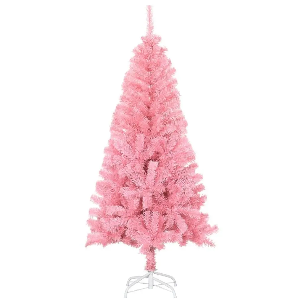 Artificial Christmas Tree with Stand Pink 150 cm PVC 320997