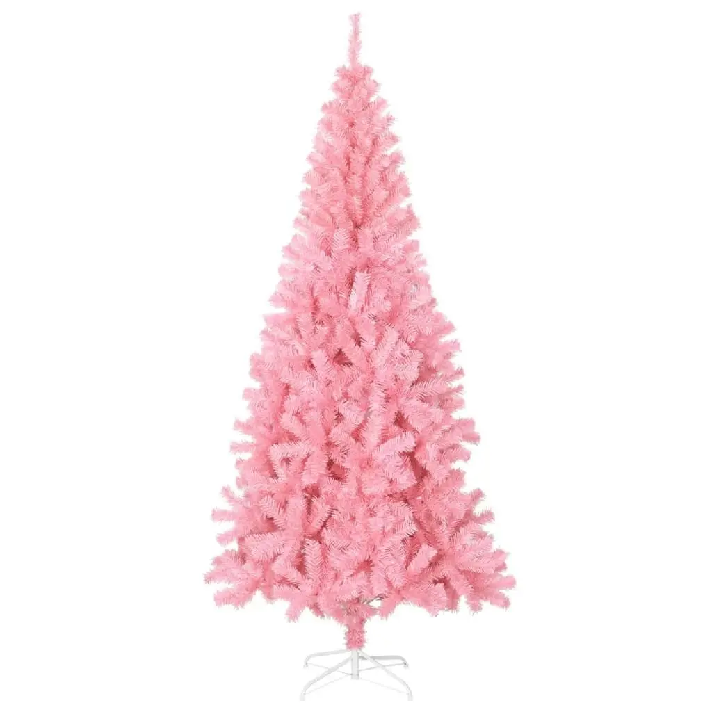 Artificial Christmas Tree with Stand Pink 180 cm PVC 320998