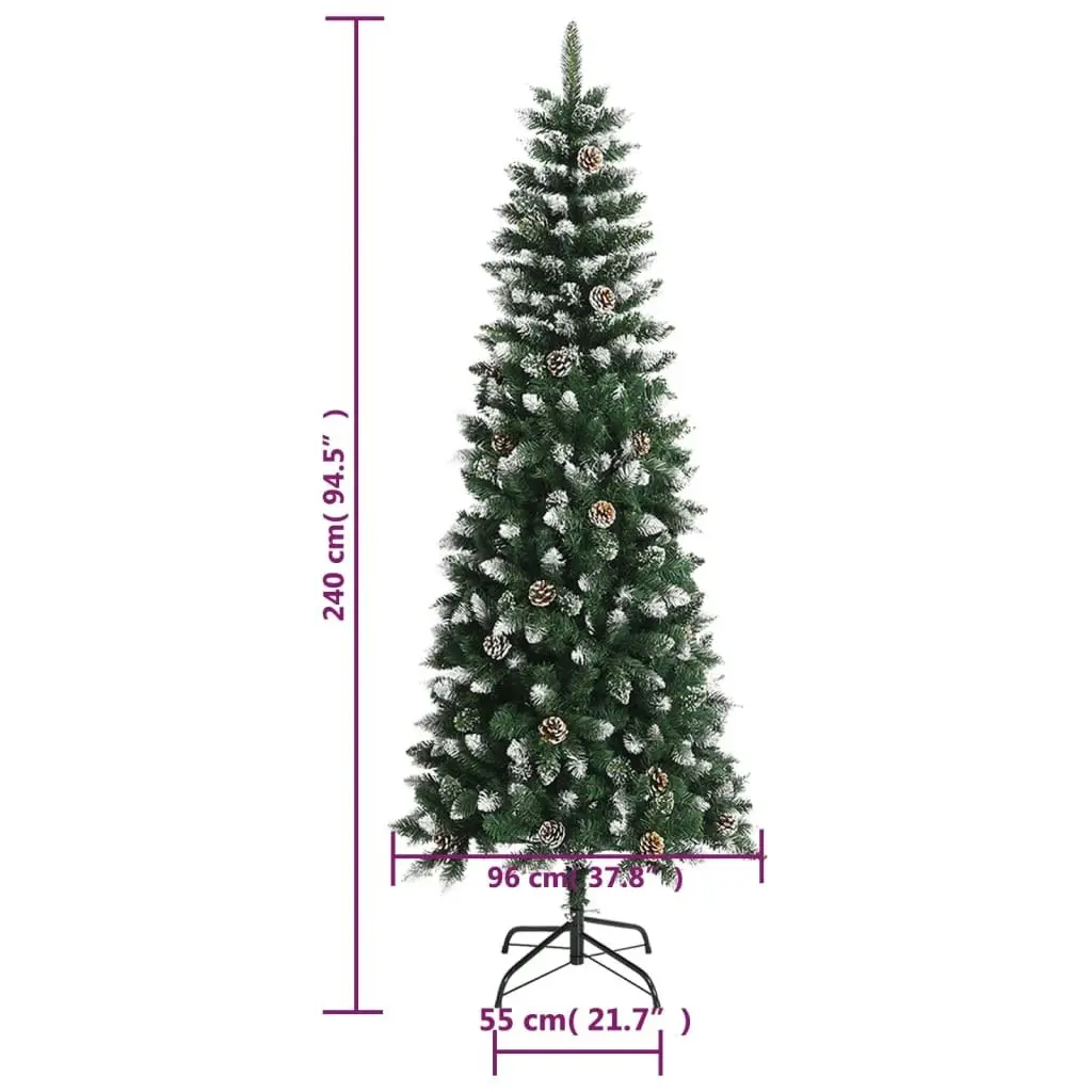 Artificial Christmas Tree with Stand Green 240 cm PVC 345177