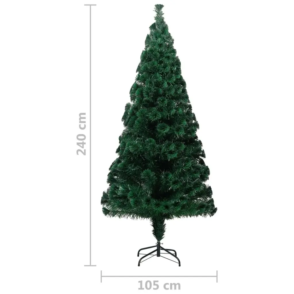 Artificial Christmas Tree with Stand Green 240 cm Fibre Optic 329064