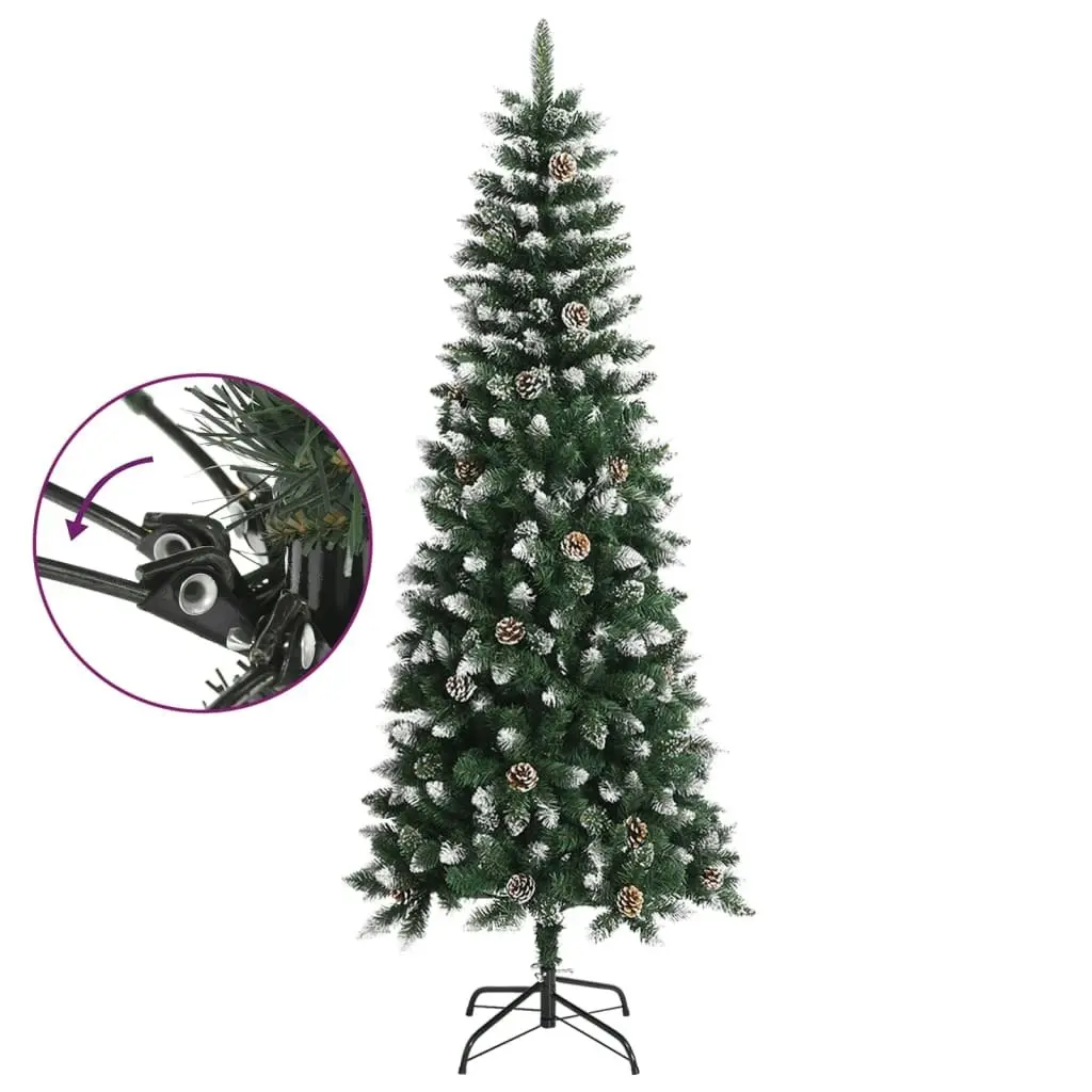 Artificial Christmas Tree with Stand Green 210 cm PVC 345176