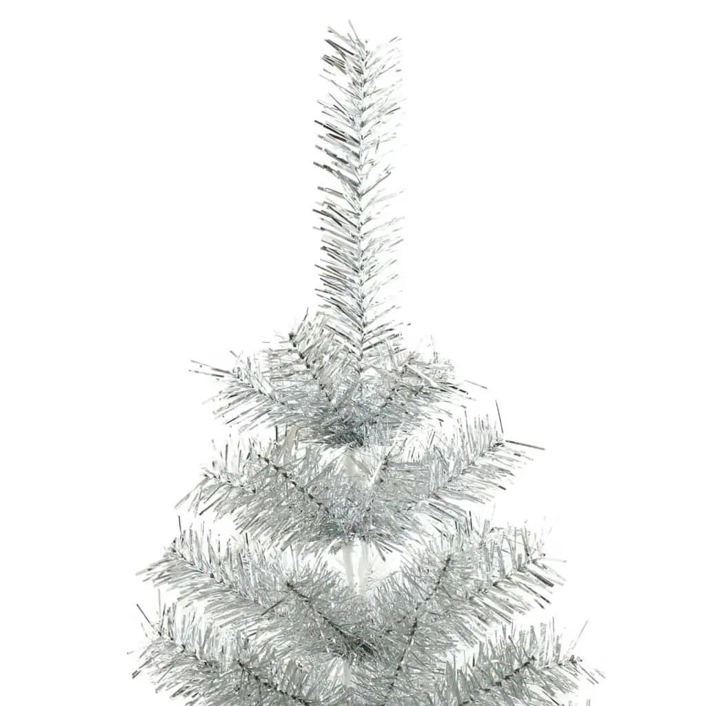 Artificial Christmas Tree with Stand Silver 120 cm PET 329187