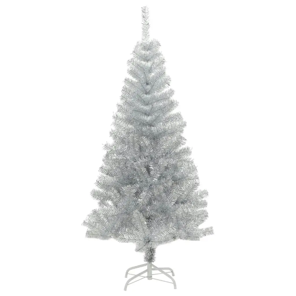 Artificial Christmas Tree with Stand Silver 120 cm PET 329187