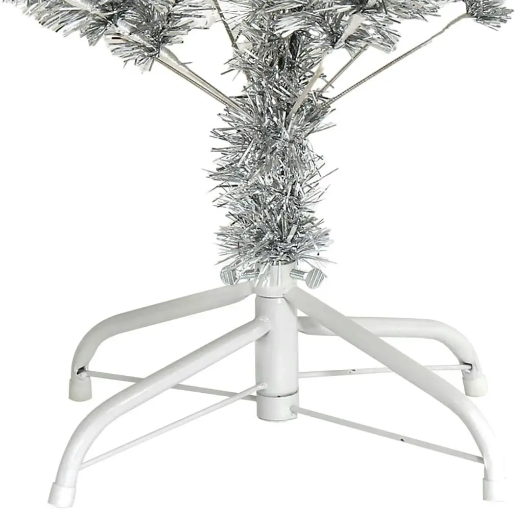 Artificial Christmas Tree with Stand Silver 120 cm PET 329187