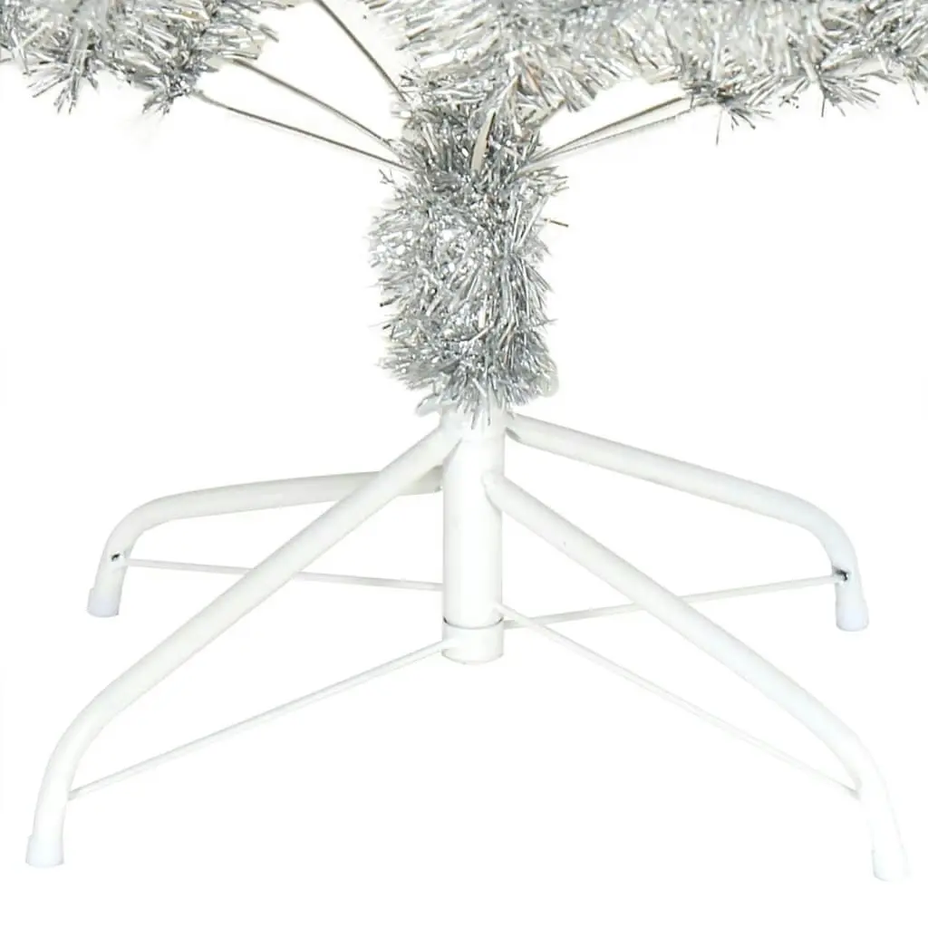 Artificial Christmas Tree with Stand Silver 240 cm PET 329188