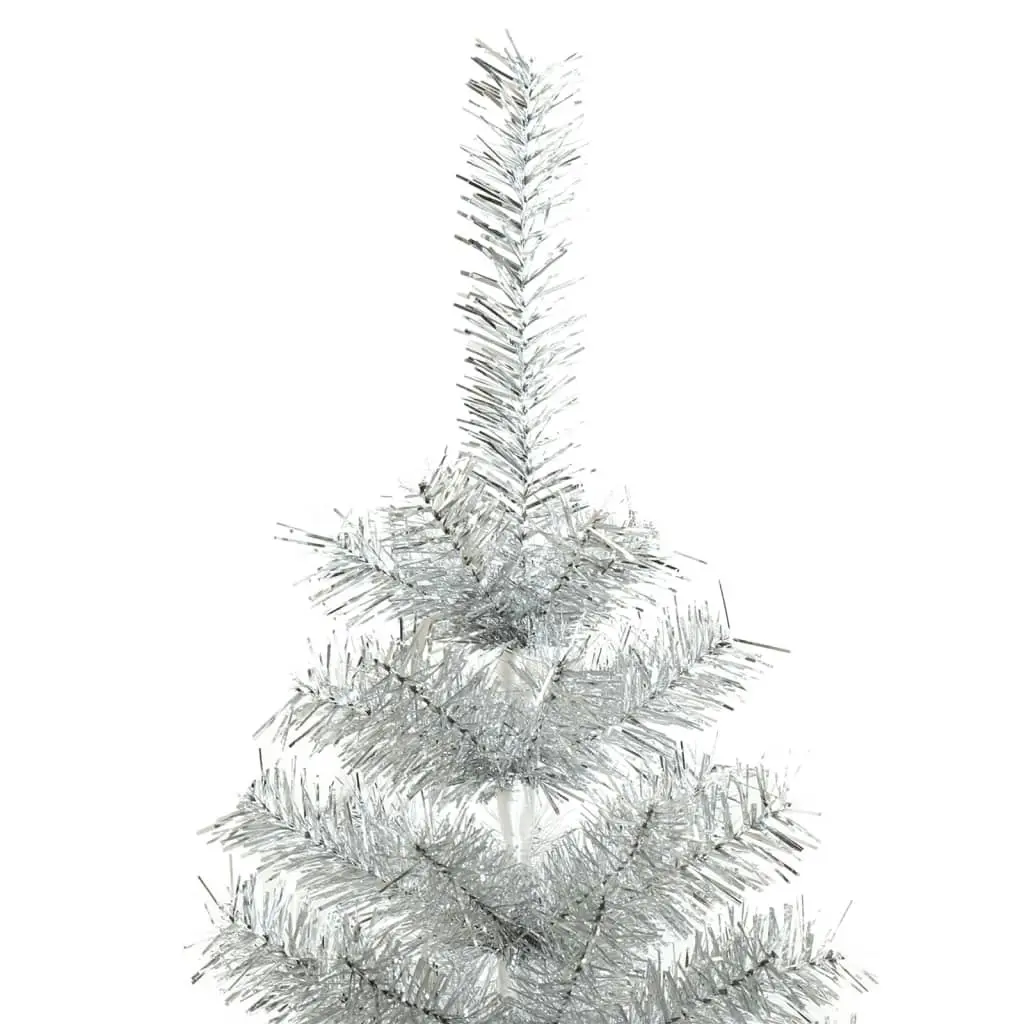 Artificial Christmas Tree with Stand Silver 240 cm PET 329188