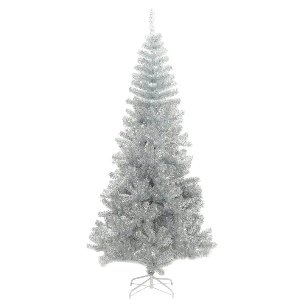 Artificial Christmas Tree with Stand Silver 240 cm PET 329188