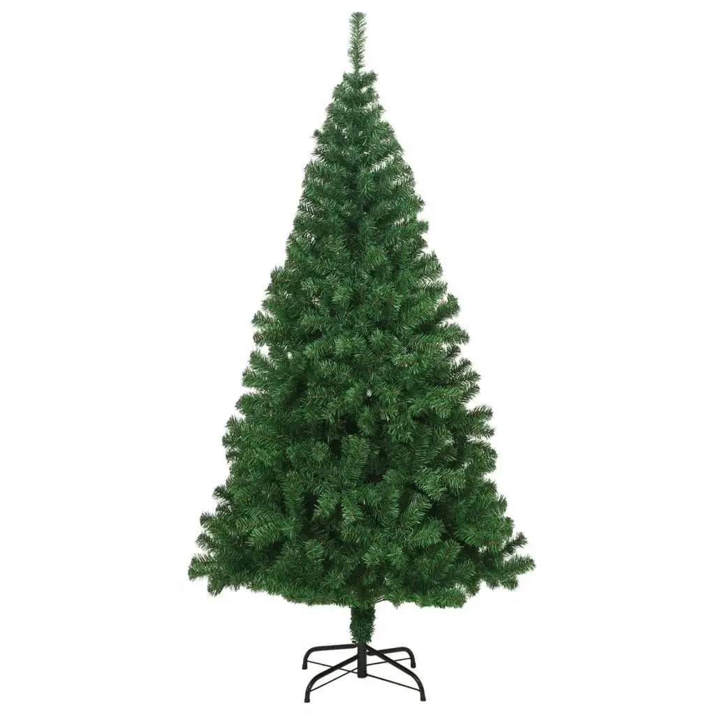 Artificial Christmas Tree with Thick Branches Green 210 cm PVC 321036