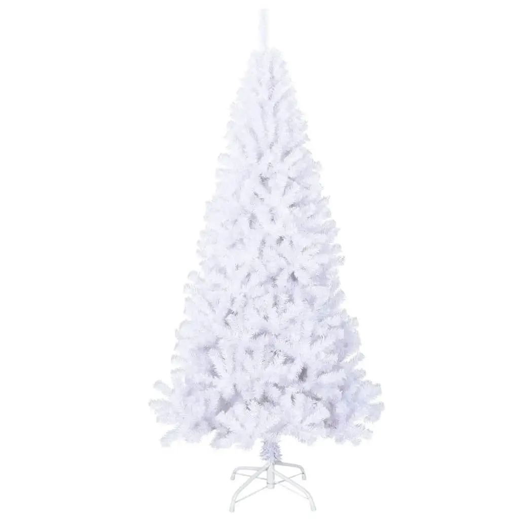 Artificial Christmas Tree with Thick Branches White 240 cm PVC 321041