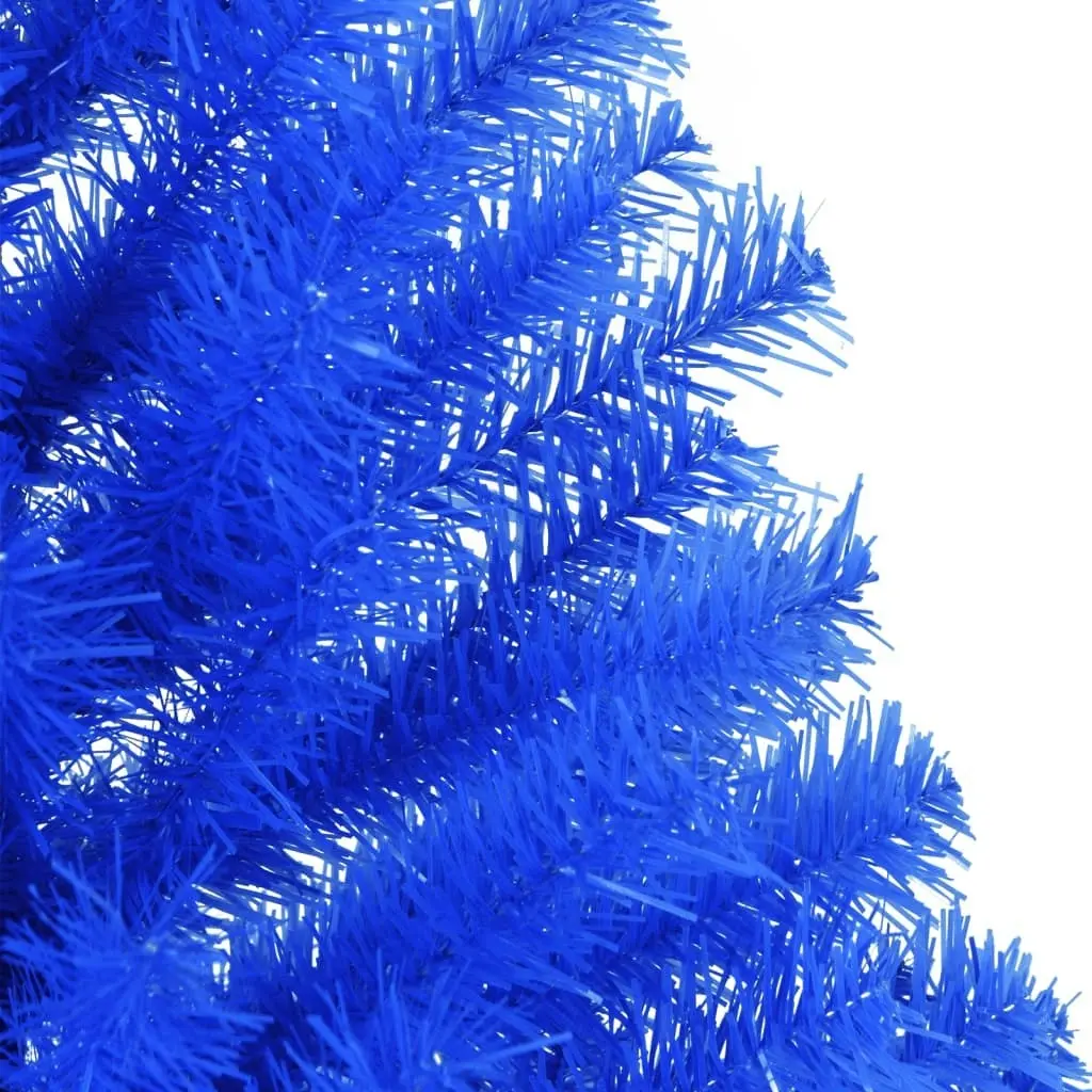 Artificial Half Christmas Tree with Stand Blue 150 cm PVC 344681