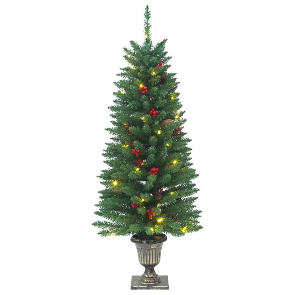 Artificial Christmas Trees 2 pcs 100 LEDs Green 120 cm 357770