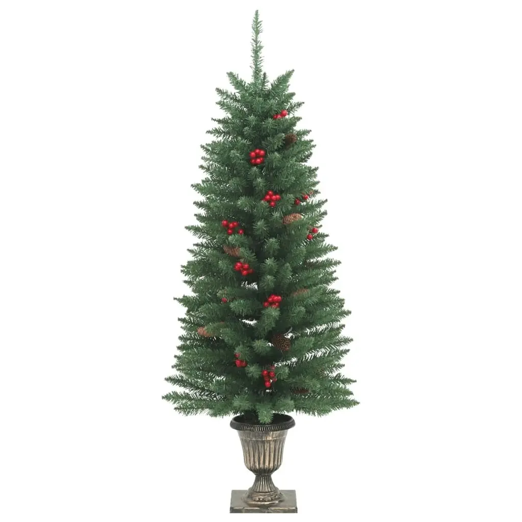 Artificial Christmas Trees 2 pcs 100 LEDs Green 120 cm 357770