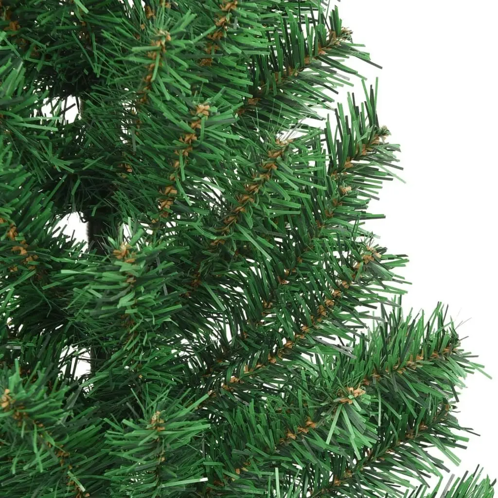 Artificial Half Christmas Tree with Stand Green 210 cm PVC 321033