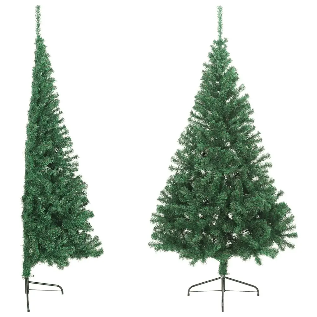 Artificial Half Christmas Tree with Stand Green 210 cm PVC 321033