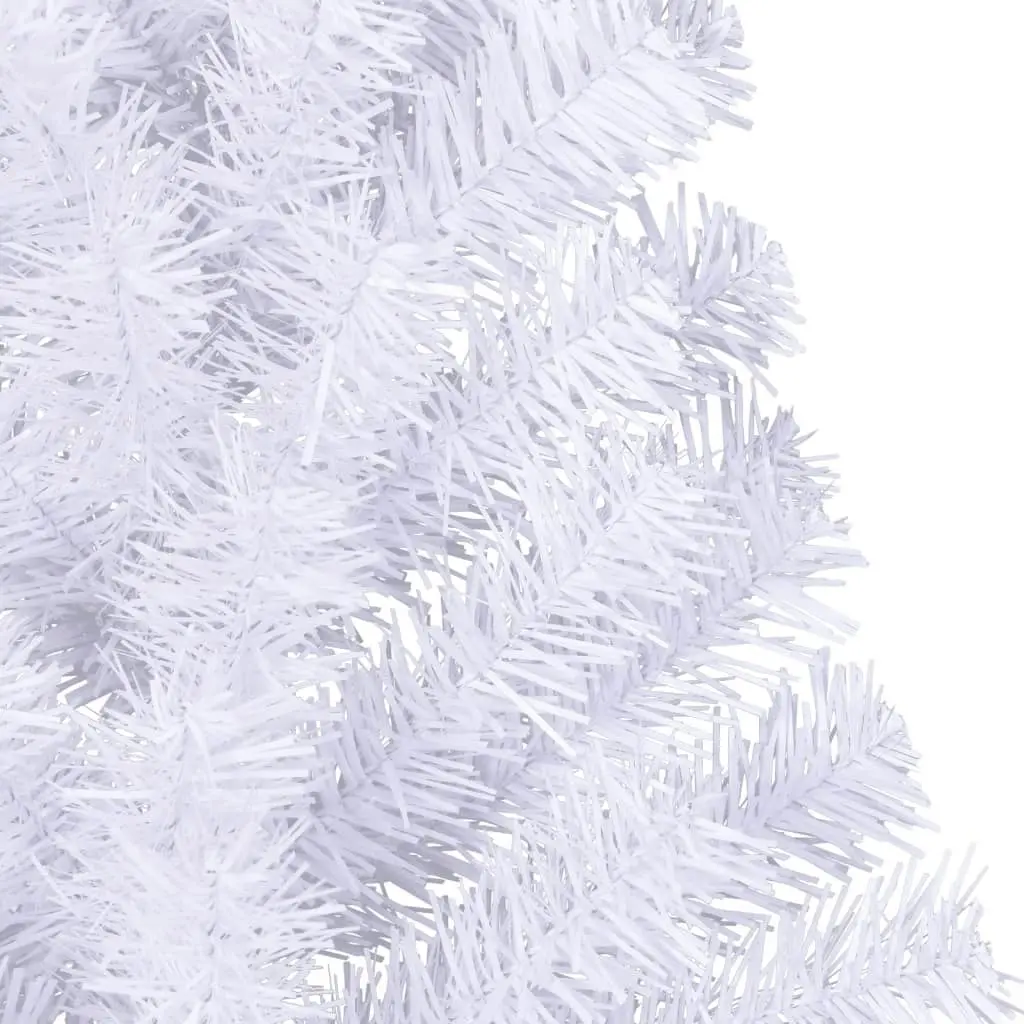 Artificial Half Christmas Tree with Stand White 150 cm PVC 328418