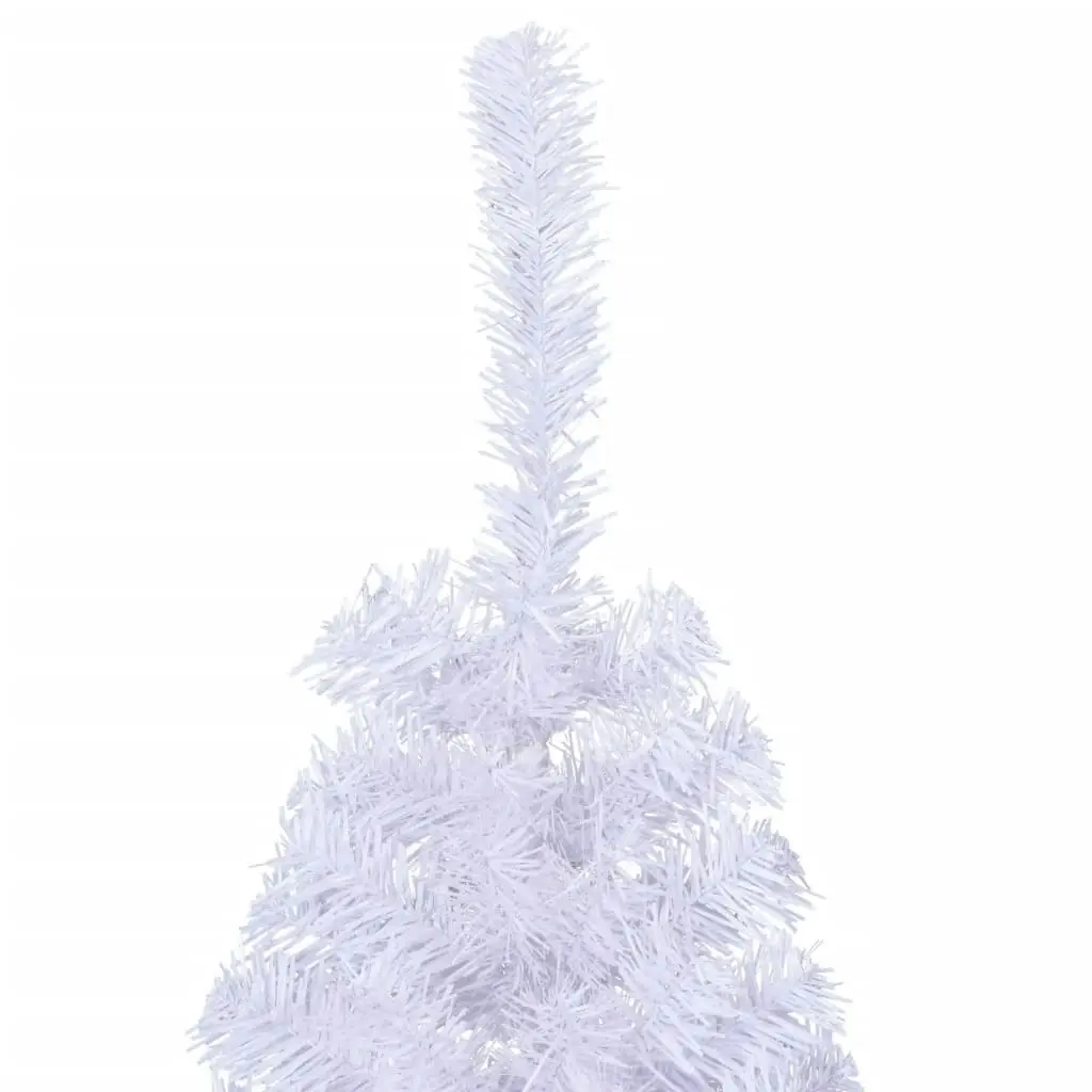 Artificial Half Christmas Tree with Stand White 150 cm PVC 328418