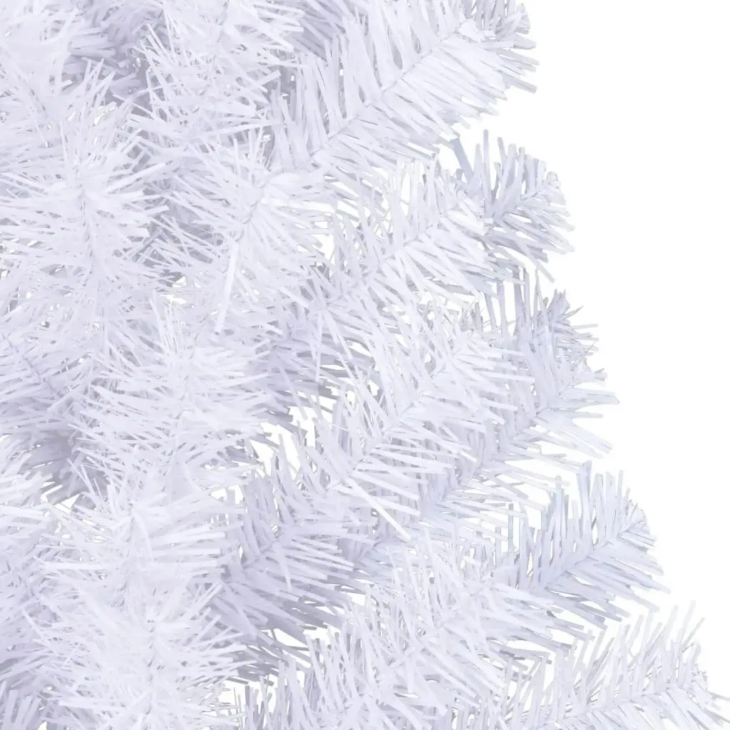 Artificial Half Christmas Tree with Stand White 120 cm PVC 328417