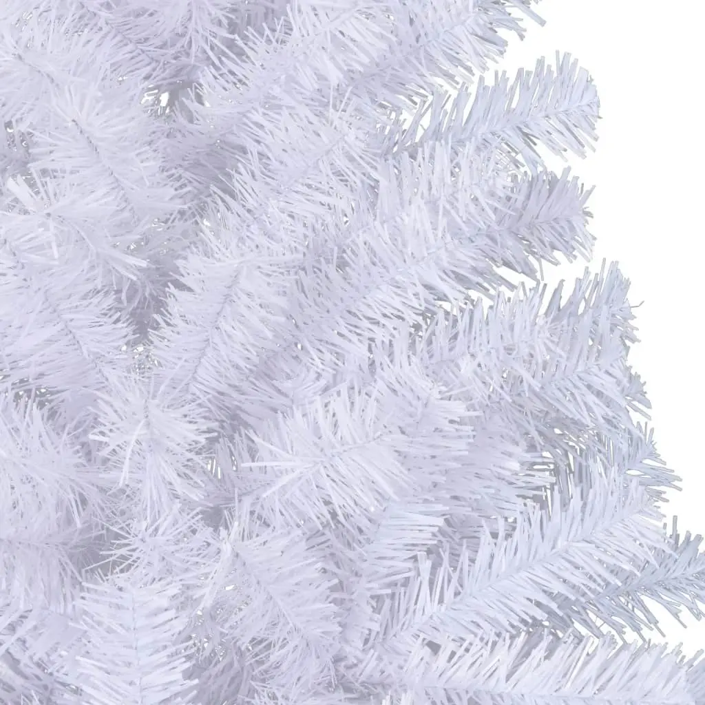 Artificial Half Christmas Tree with Stand White 210 cm PVC 328420