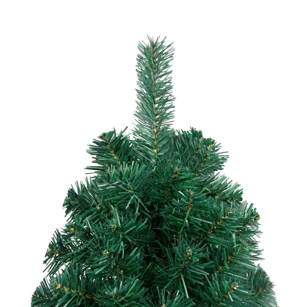 Artificial Half Pre-lit Christmas Tree with Ball Set Green 120 cm 3077649