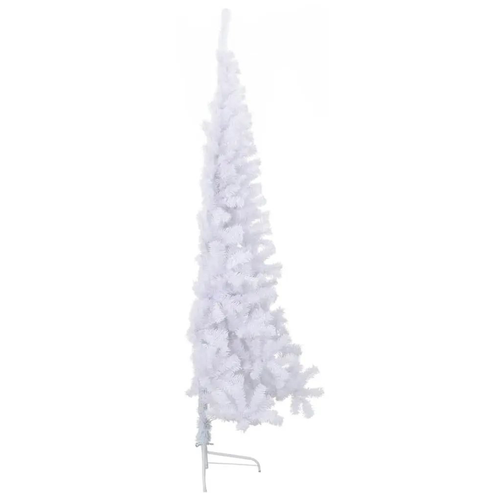 Artificial Half Christmas Tree with Stand White 180 cm PVC 328419