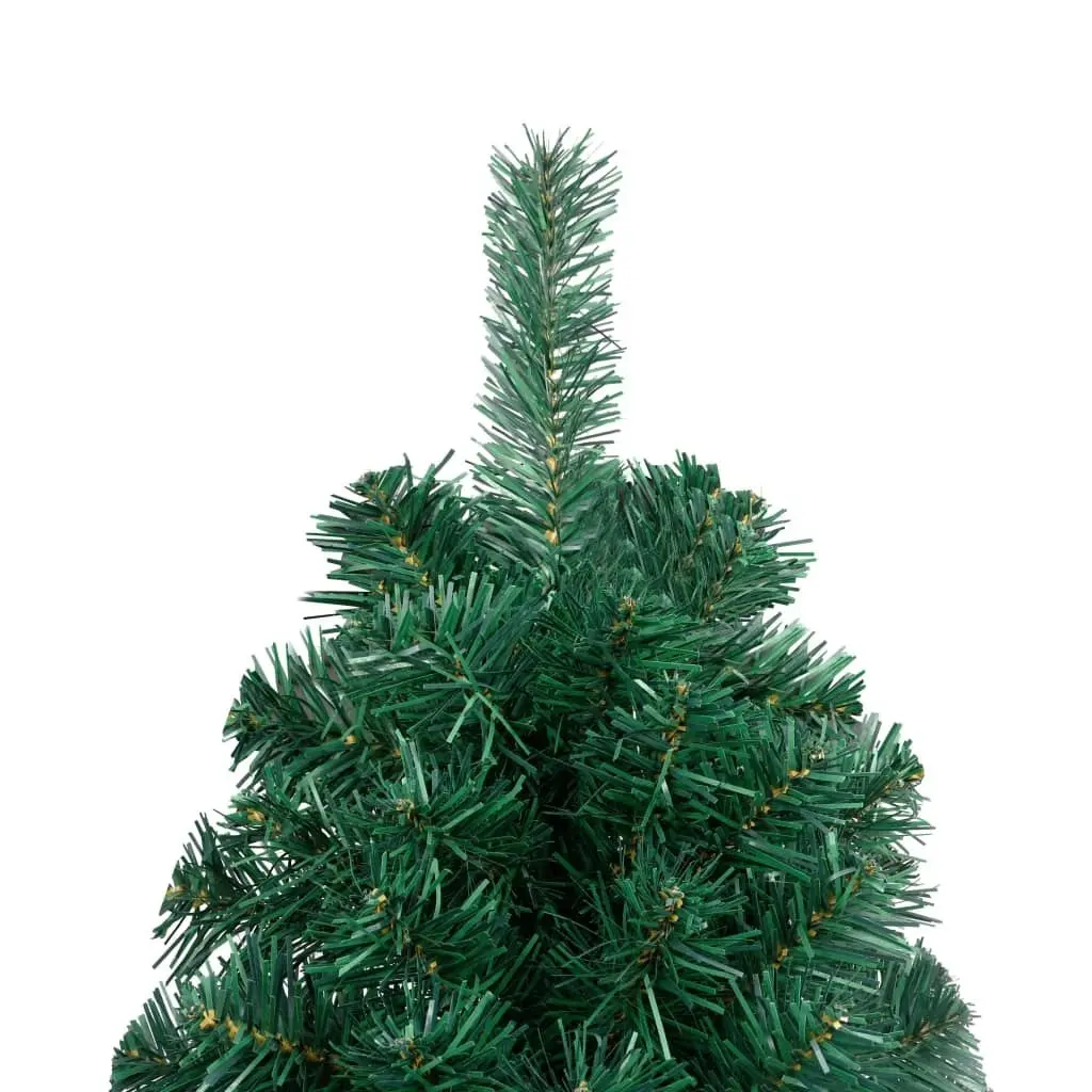 Artificial Half Pre-lit Christmas Tree with Ball Set Green 150 cm 3077650