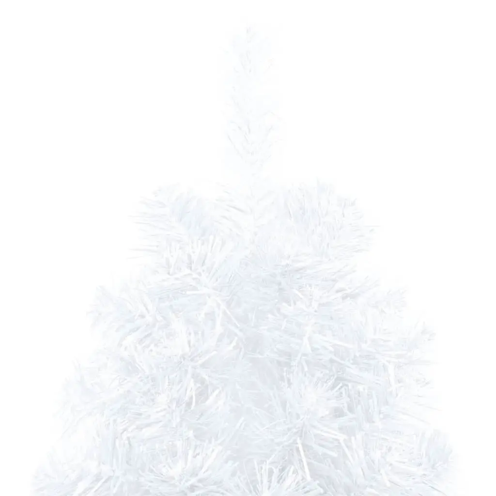 Artificial Half Pre-lit Christmas Tree with Ball Set White 120 cm 3077654