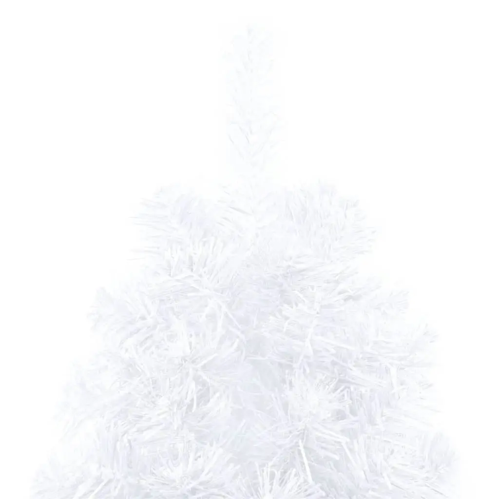 Artificial Half Pre-lit Christmas Tree with Ball Set White 150 cm 3077655