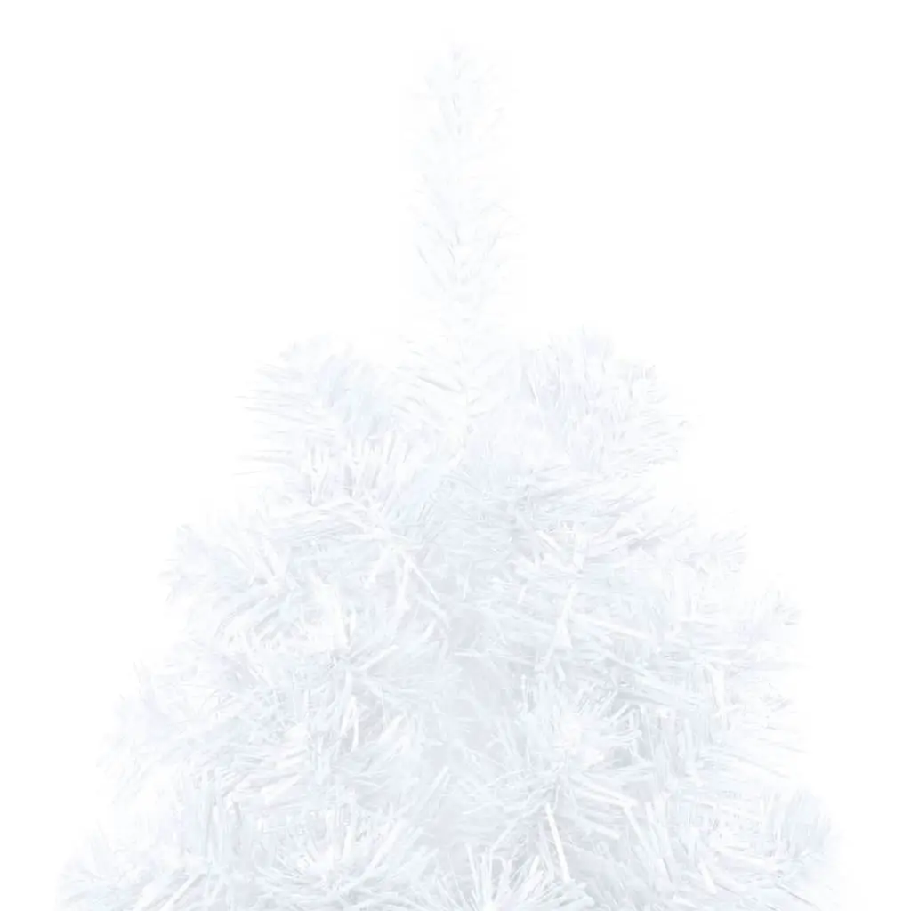 Artificial Half Pre-lit Christmas Tree with Ball Set White 240 cm 3077658