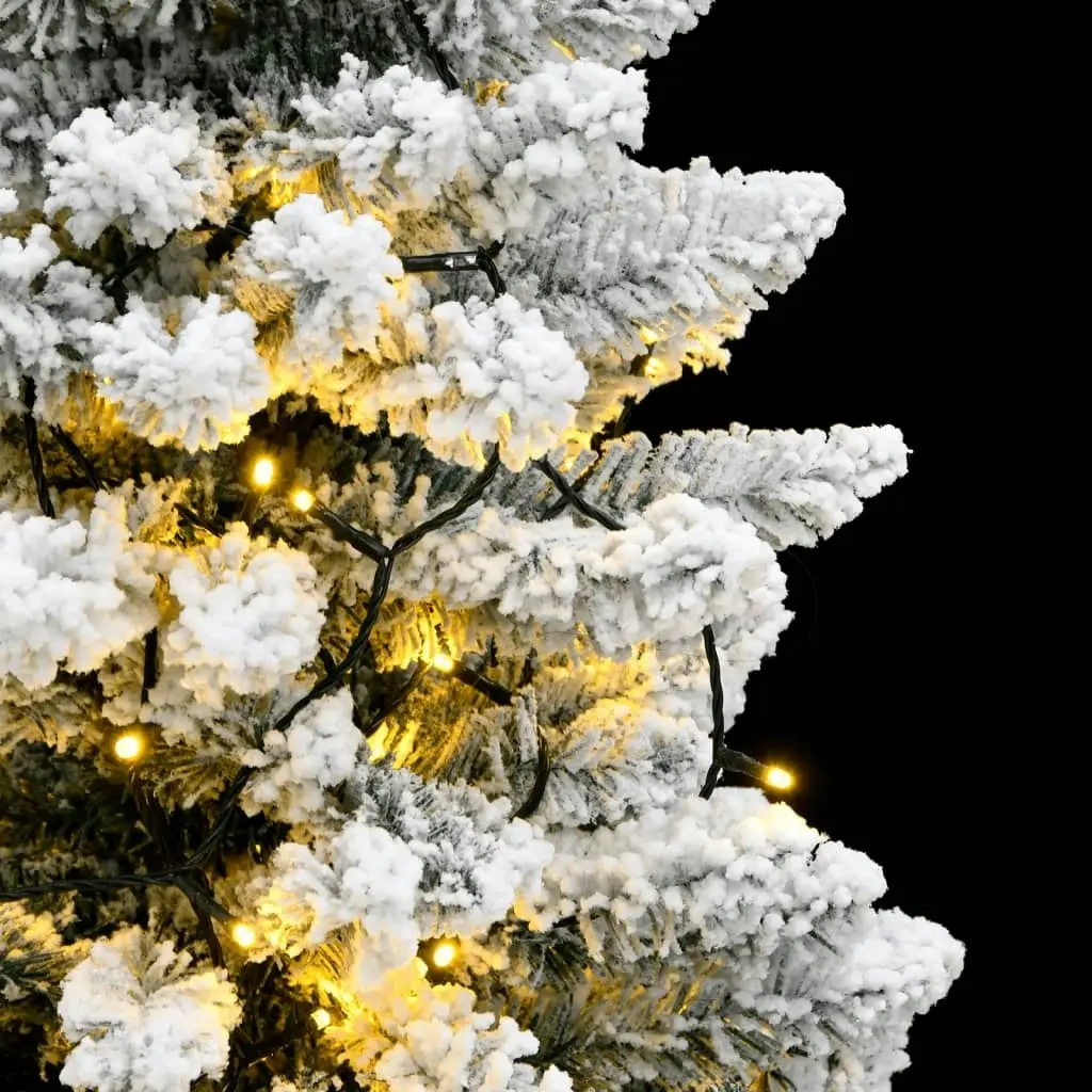 Artificial Hinged Christmas Tree 150 LEDs & Flocked Snow 150 cm 3210082