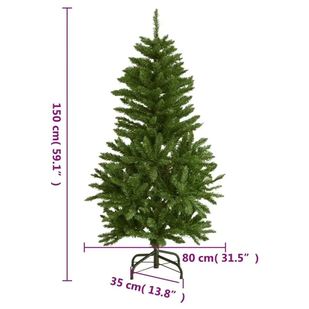 Artificial Hinged Christmas Tree 150 LEDs 150 cm 3210078