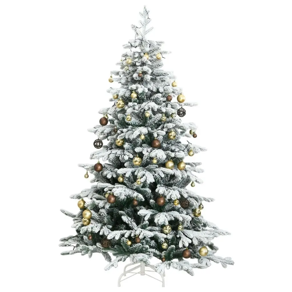 Artificial Hinged Christmas Tree 300 LEDs & Ball Set 180 cm 3210486