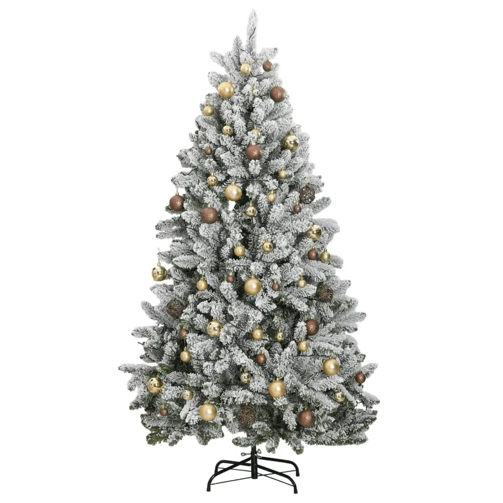 Artificial Hinged Christmas Tree 300 LEDs & Ball Set 180 cm 3210138