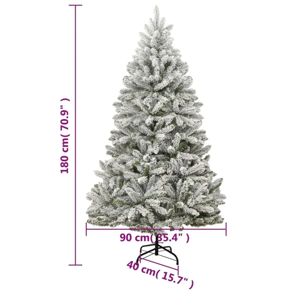 Artificial Hinged Christmas Tree 300 LEDs & Ball Set 180 cm 3210138