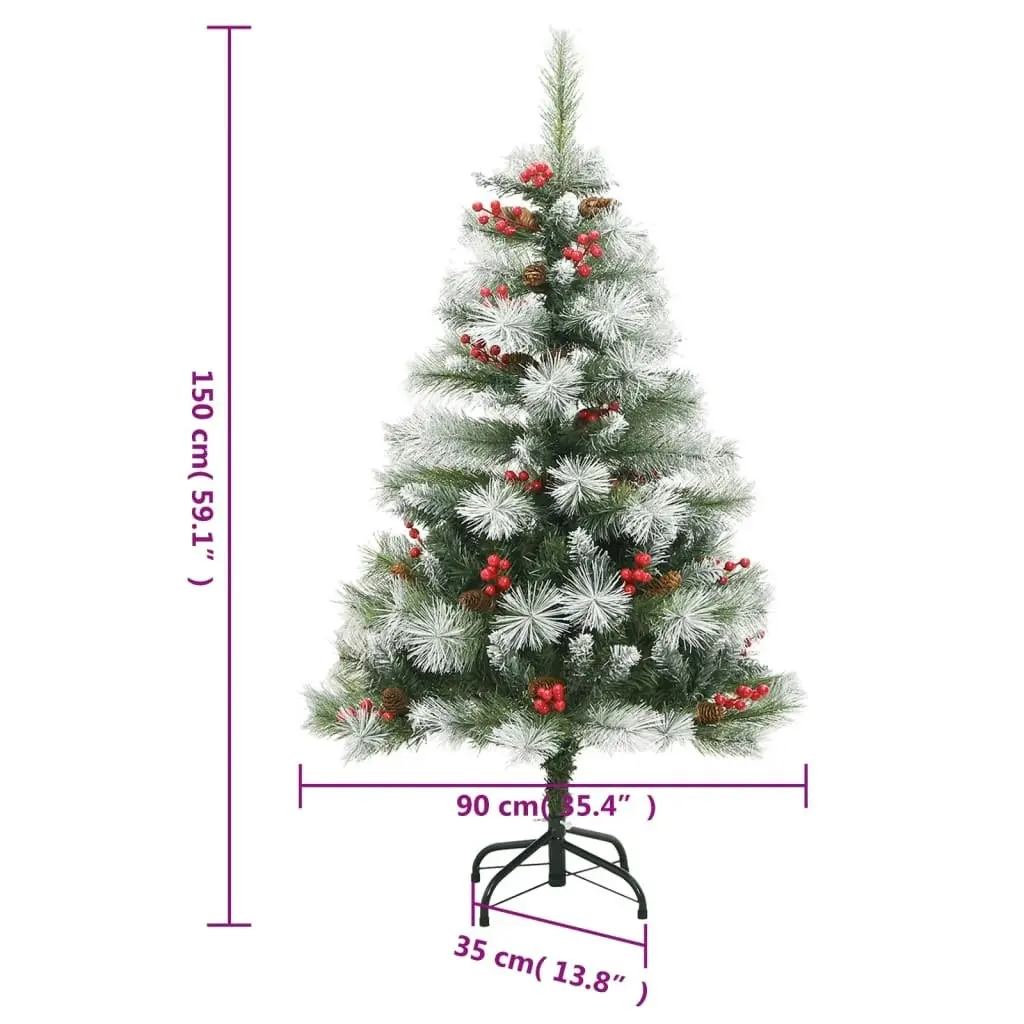 Artificial Hinged Christmas Tree 150 LEDs 150 cm 3210184