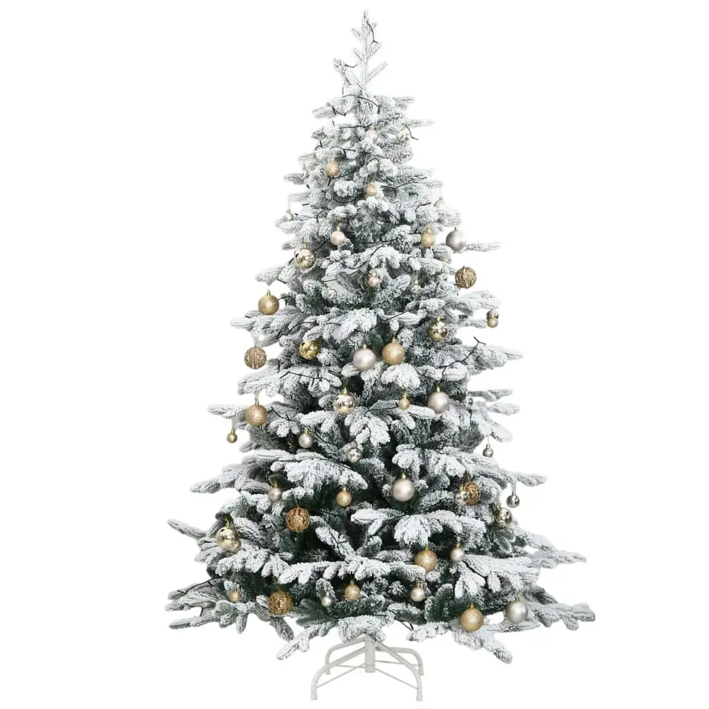 Artificial Hinged Christmas Tree 300 LEDs & Ball Set 180 cm 3210495