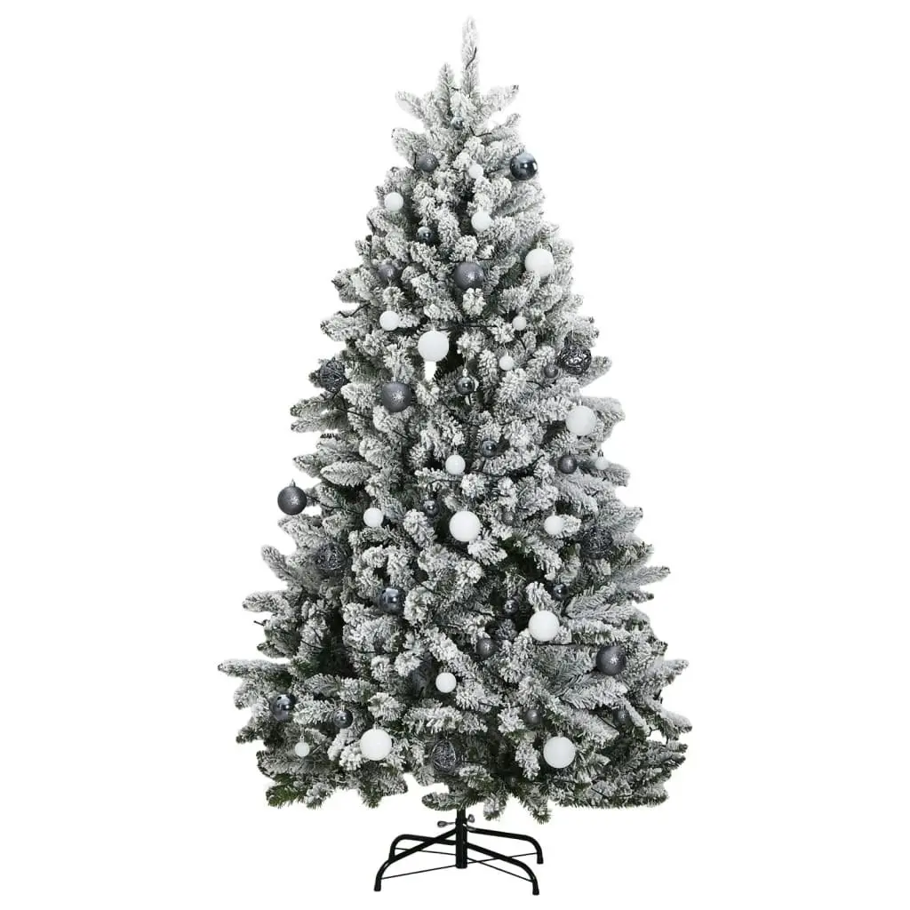 Artificial Hinged Christmas Tree 300 LEDs & Ball Set 210 cm 3210175