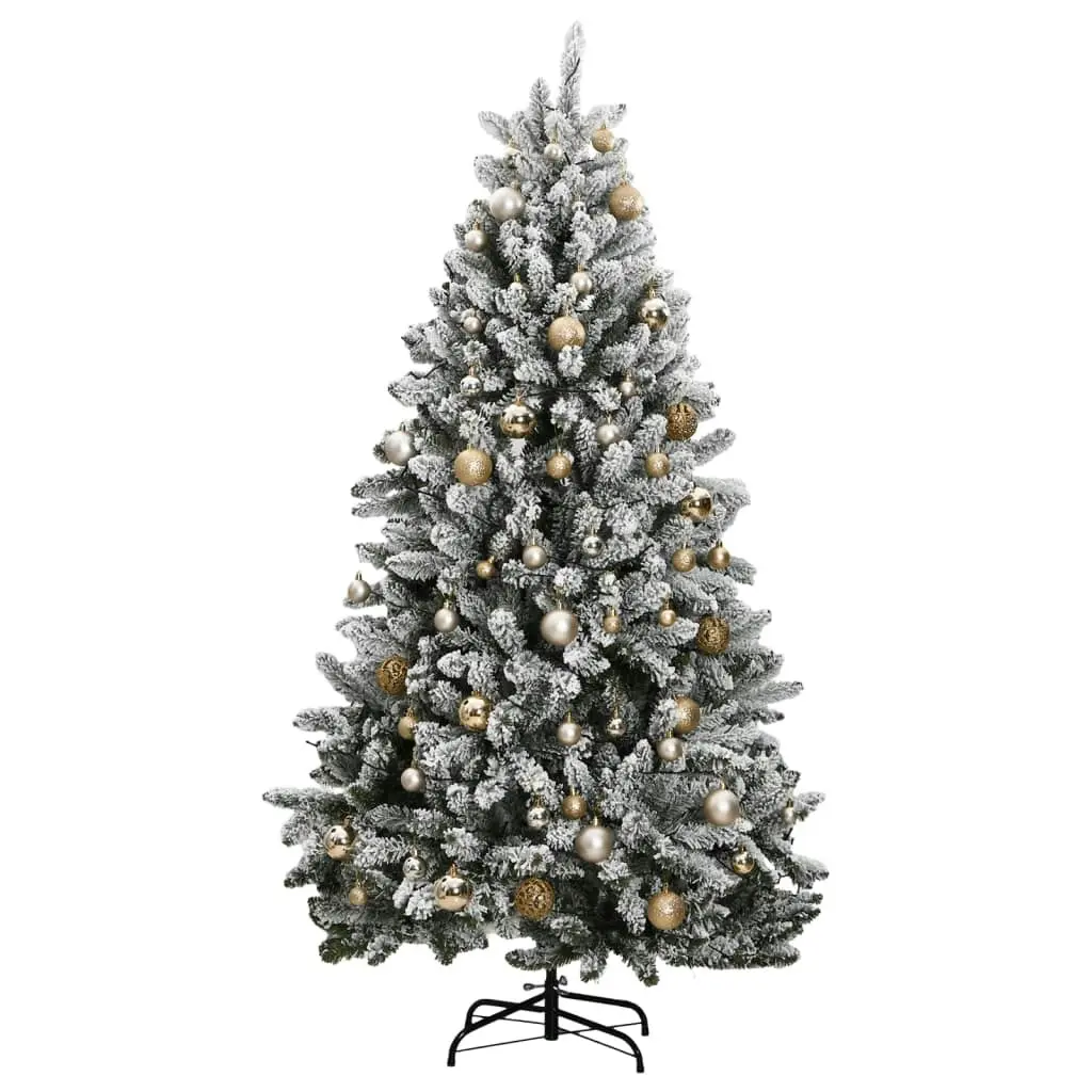 Artificial Hinged Christmas Tree 300 LEDs & Ball Set 210 cm 3210157