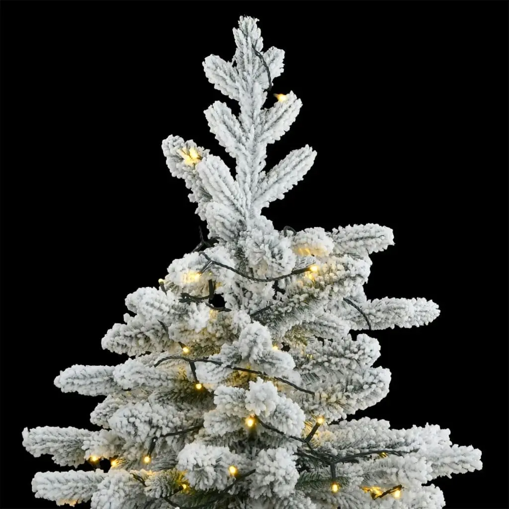 Artificial Hinged Christmas Tree 300 LEDs & Flocked Snow 180 cm 3210477