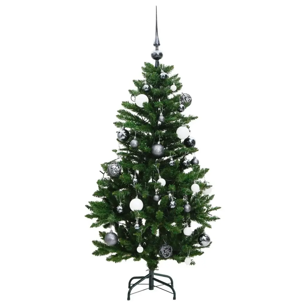 Artificial Hinged Christmas Tree with 150 LEDs & Ball Set 120 cm 3210101