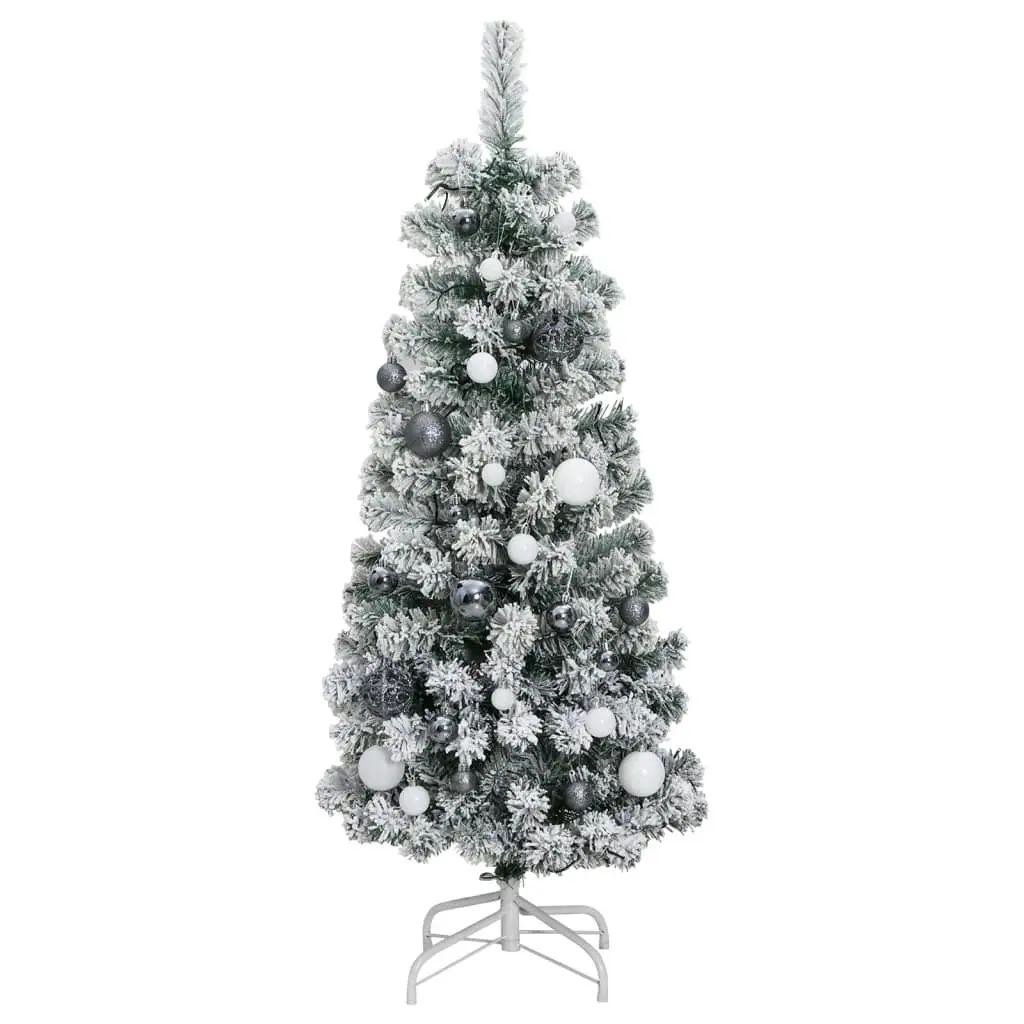 Artificial Hinged Christmas Tree with 150 LEDs & Ball Set 120 cm 3210467