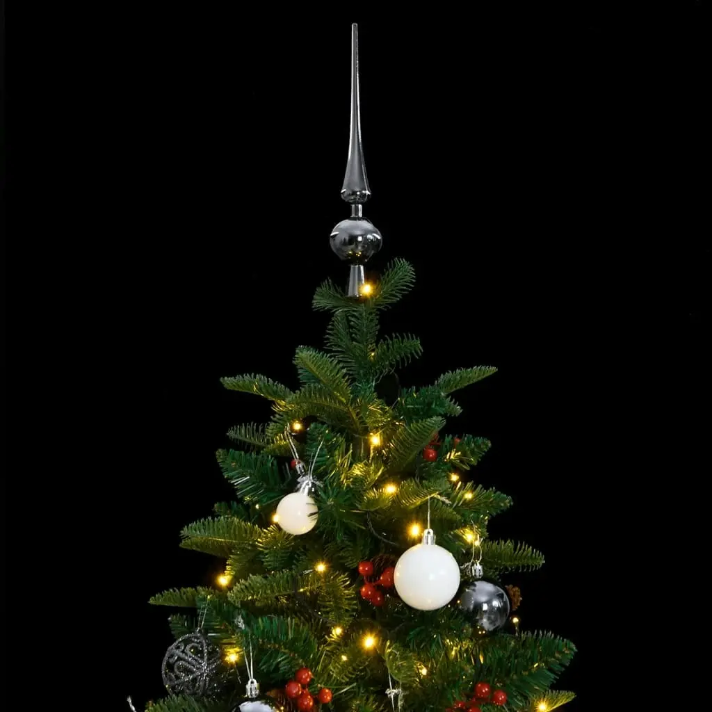 Artificial Hinged Christmas Tree with 150 LEDs & Ball Set 120 cm 3210465