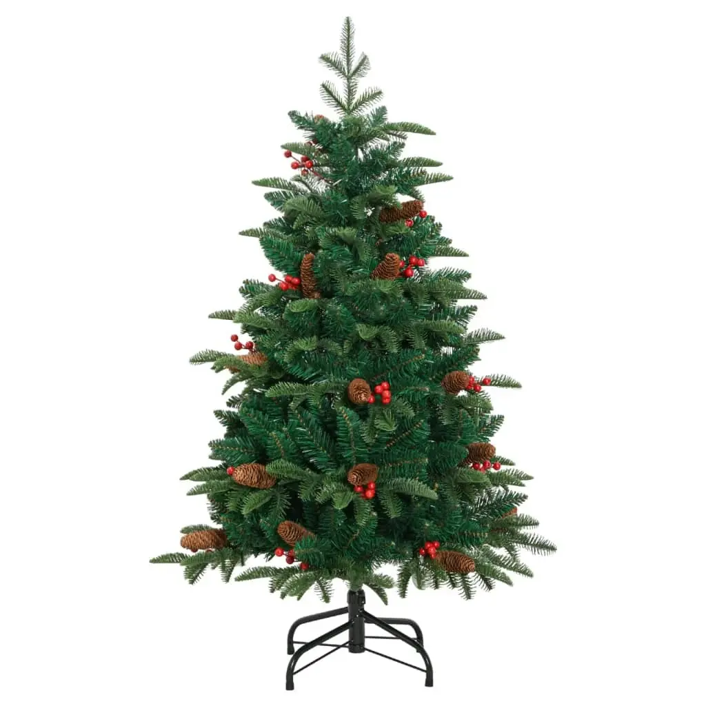 Artificial Hinged Christmas Tree with Cones and Berries 120 cm 358374