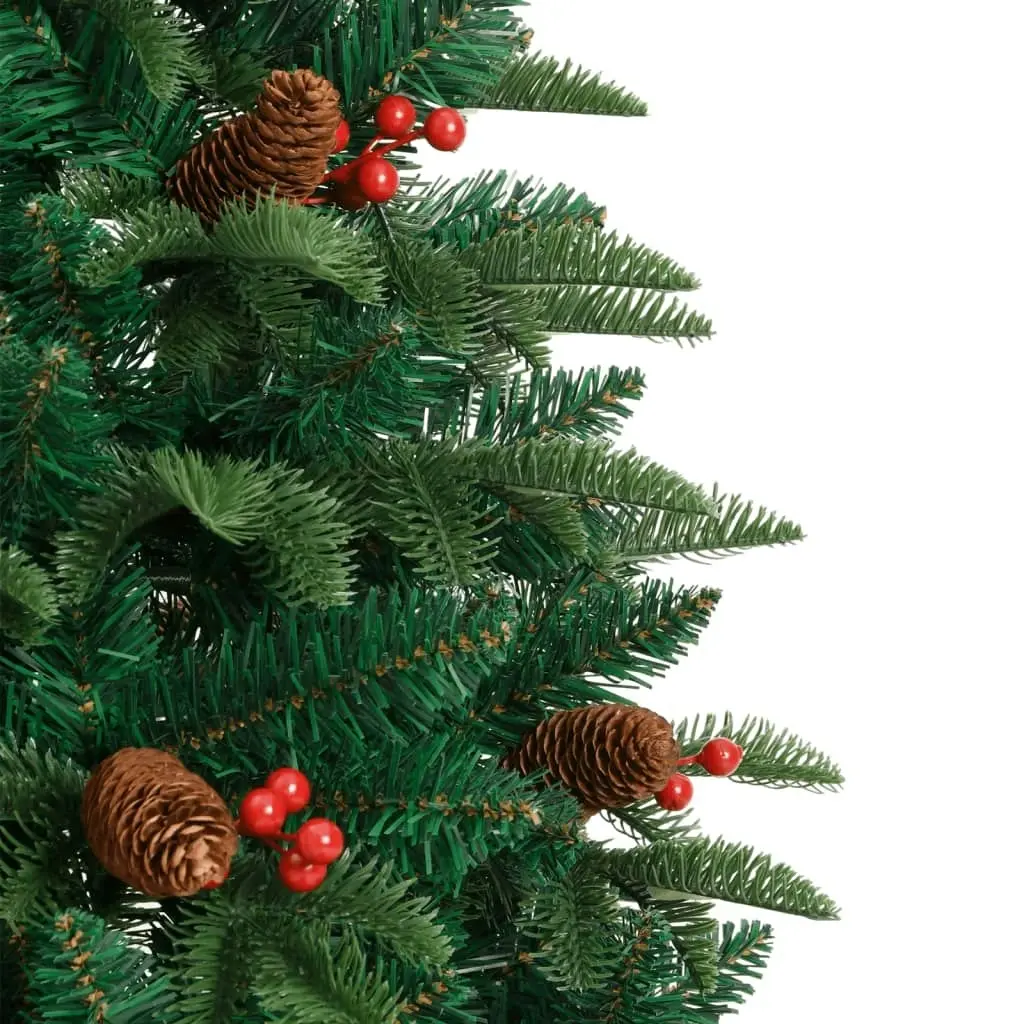 Artificial Hinged Christmas Tree with Cones and Berries 120 cm 358374