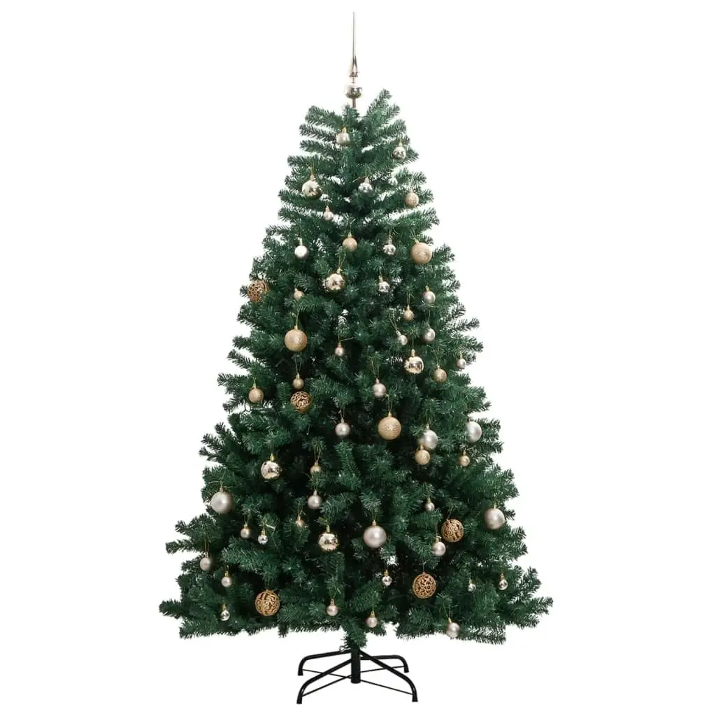 Artificial Hinged Christmas Tree with 300 LEDs & Ball Set 180 cm 3210146