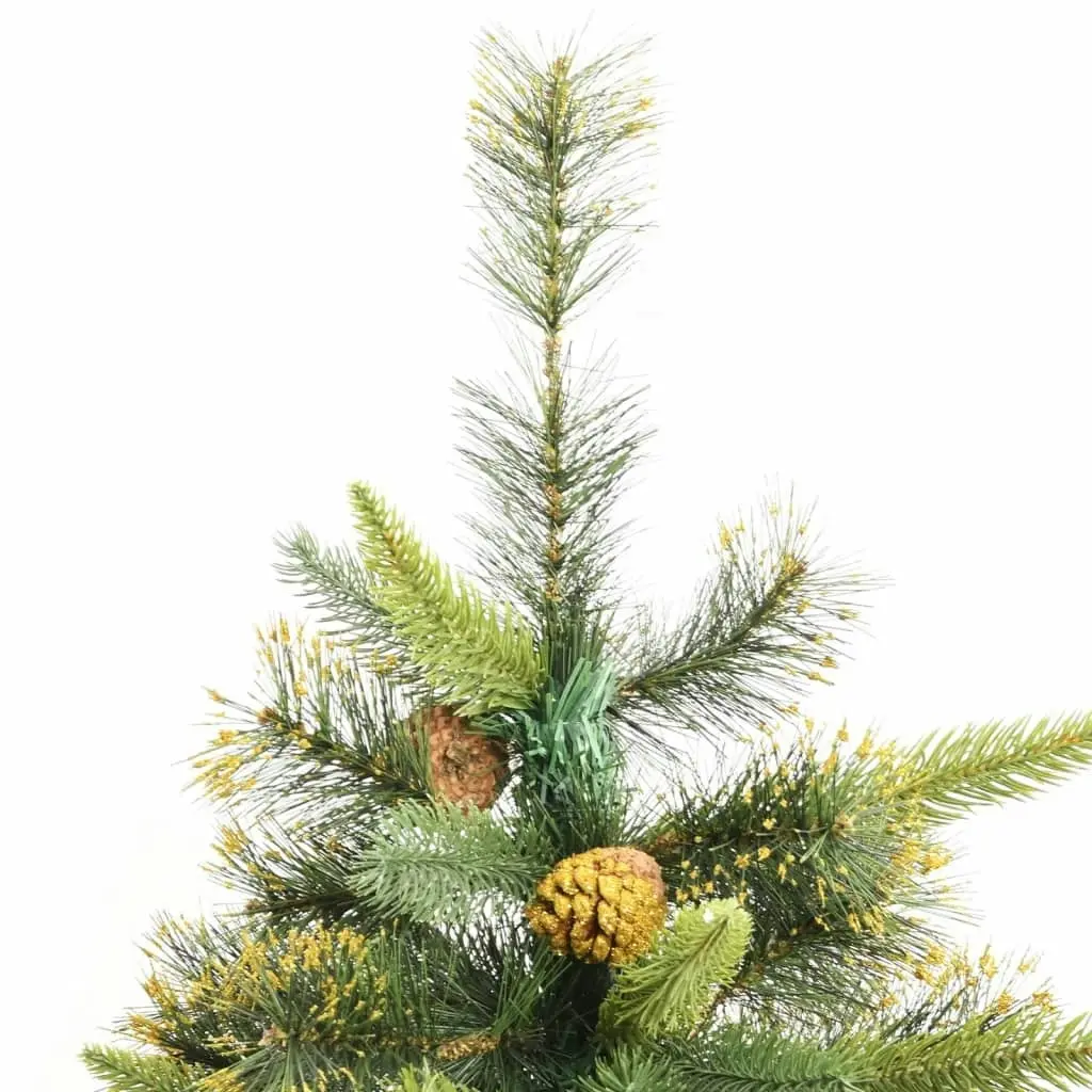 Artificial Hinged Christmas Tree with Cones 180 cm 357702