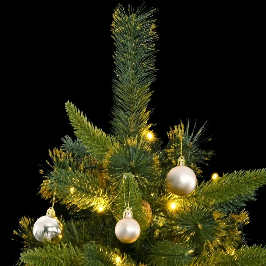 Artificial Hinged Christmas Tree with 300 LEDs & Ball Set 180 cm 3210233