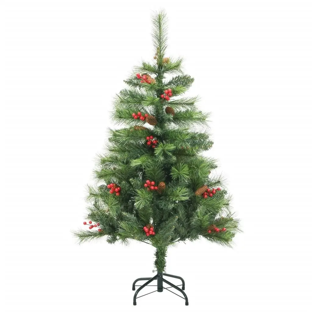 Artificial Hinged Christmas Tree with Cones and Berries 120 cm 357705