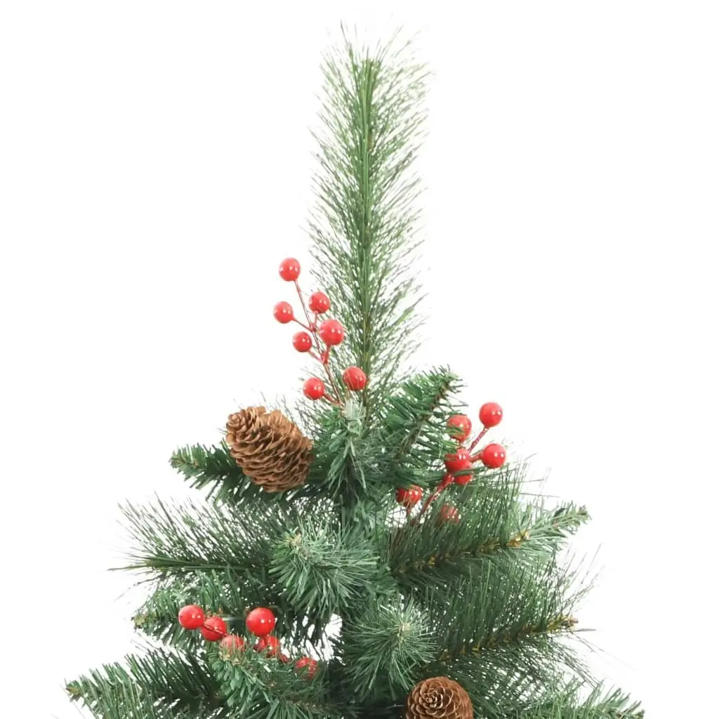 Artificial Hinged Christmas Tree with Cones and Berries 180 cm 357707