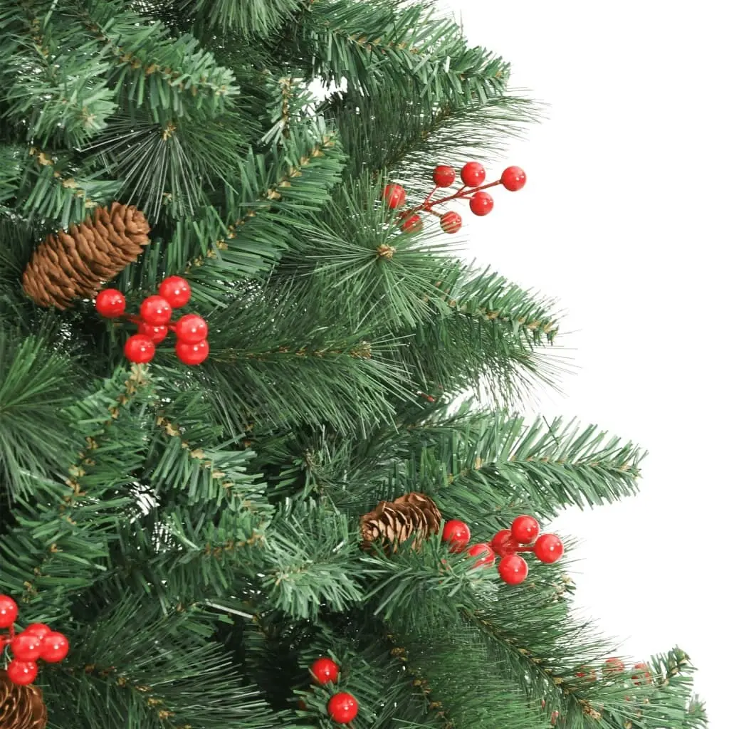 Artificial Hinged Christmas Tree with Cones and Berries 180 cm 357707